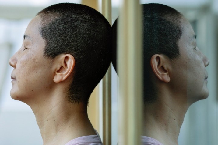 Woman fighting cancer with guided imagery