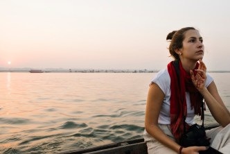 Woman in boat - Precious Human Life